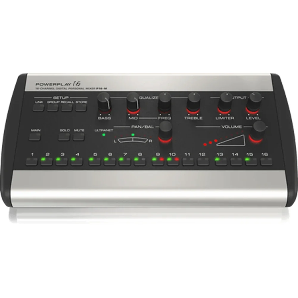 Paulkitson P16‑M 16-Kanal Digitaler Persönlicher Mixer Audio-Mischpult Modernste 24-Bit-DAC für Premium-Audioqualität – Detail 6