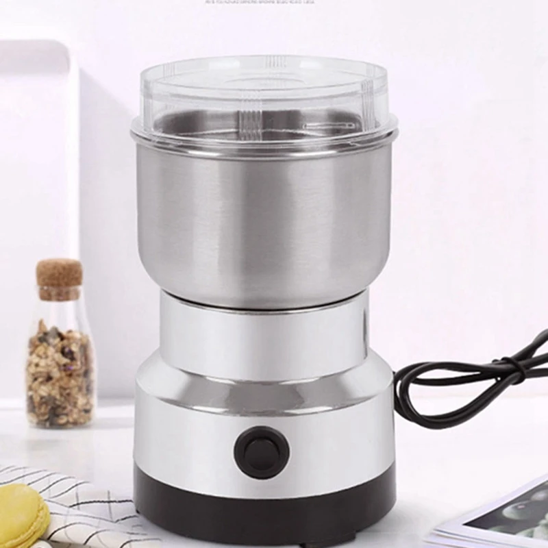Electric Bean Grinder Dry Grinder Portable Coffee Bean Beater Multifunction Bean Grinder For Coffee Powder Machine EU Plug image 4