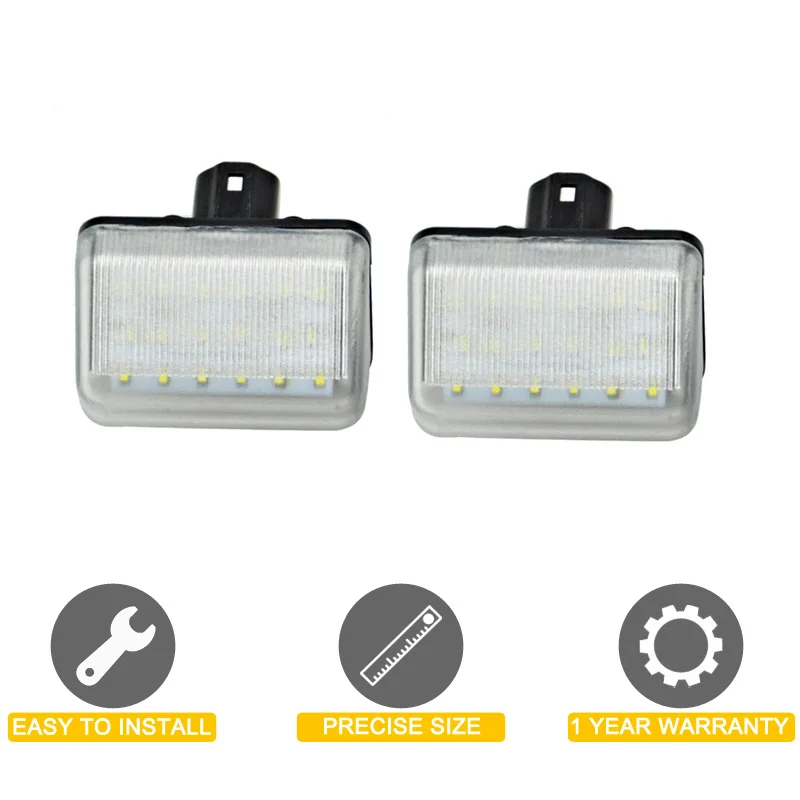 12V LED Number Plate Lamp For Mazda 6 02-08 Mazdaspeed 6 05-07 CX-7 07-15 CX-5 14-16 White License Plate Light Assembly