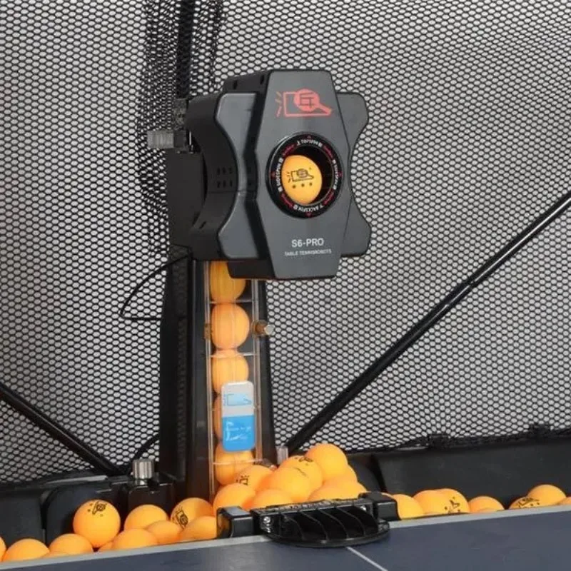 S6-Pro Adjustable Eco-Friendly Portable Professional Smart Table Tennis Ball Training Machine Robot Ball Recycling Net