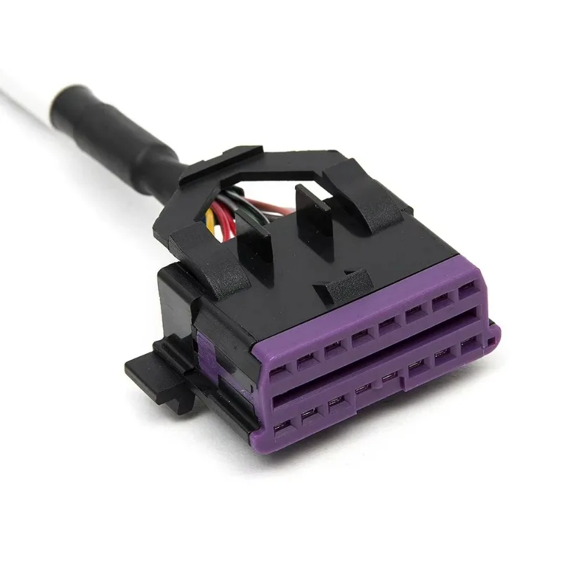 VAG COM OBD2 Y-Splitter Cable - 16-Pin Male to Dual Female Elbow Extension for Audi/VW Diagnostics