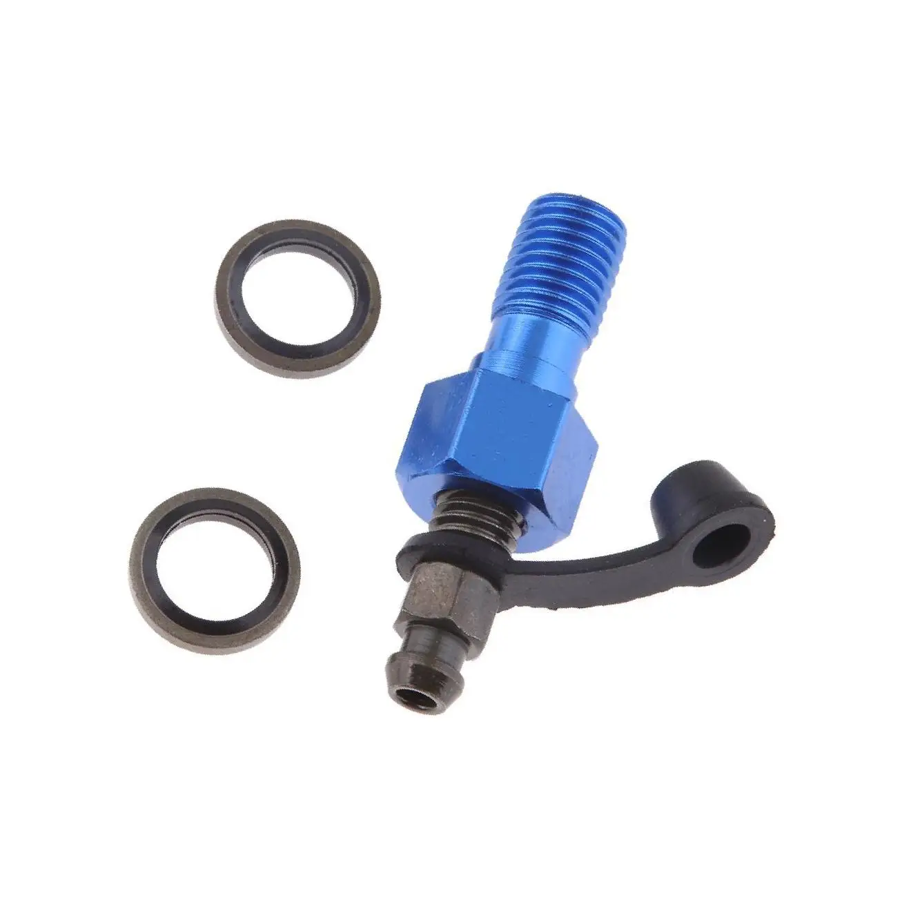 Motorcycle Brake Caliper Banjo Bolt   Bleed Nipple Screw M10 x 1 25mm Blue