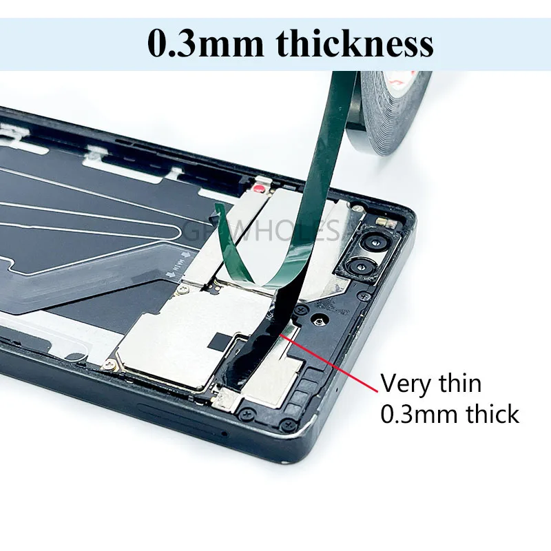 0.3mm grubości, 2mm/3mm/4mm/5mm wybierz, pyłoszczelna uszczelka piankowa taśma gąbczasta, dwustronny klej do ekranu tabletu Iphone Fix