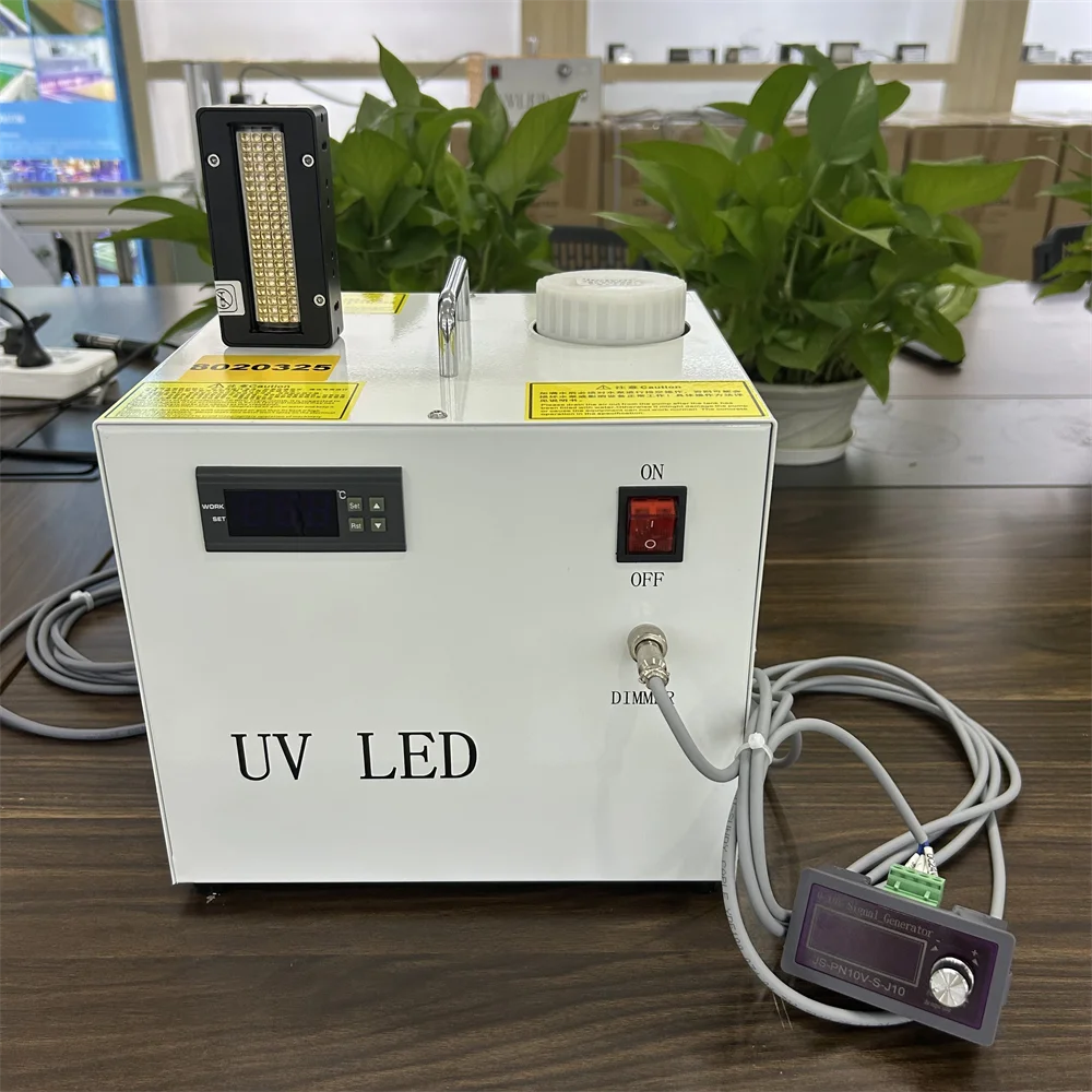 325NM Water-cooled UVLED Curing Lamp Set Epson UV Flatbed Printer LEDUV Drying Blue Purple Light UVLED Ink Curing UV Lights