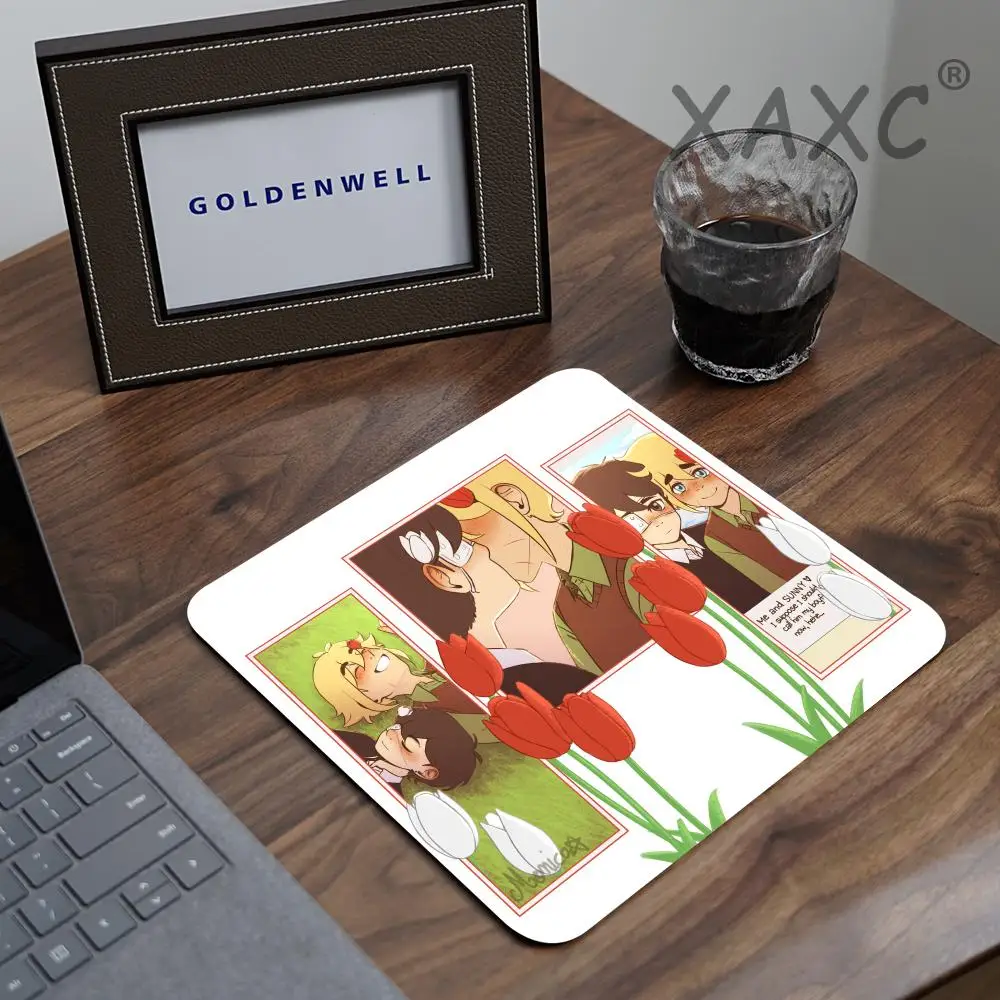 OMOCAT Omori patroon muismat rubber kleine verdikte muismat gaming toetsenbord kantoorbenodigdheden kamer decor voor pc muis tapijt