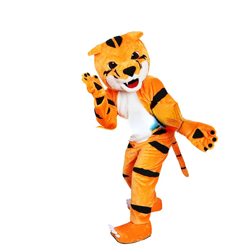 Tiger Custom Mascot Fursuit Costumes Cartoon Performance Mascot Walking Puppet Animal Costume