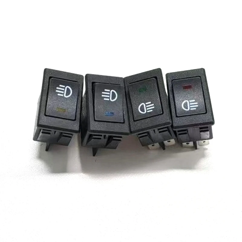 1 PCS,Car Fog Lights,Rocker Switch,ON-OFF,4Pin,2 Position,Electrical Equipment WithLighting Power,35A Lndicator Light 12V DC