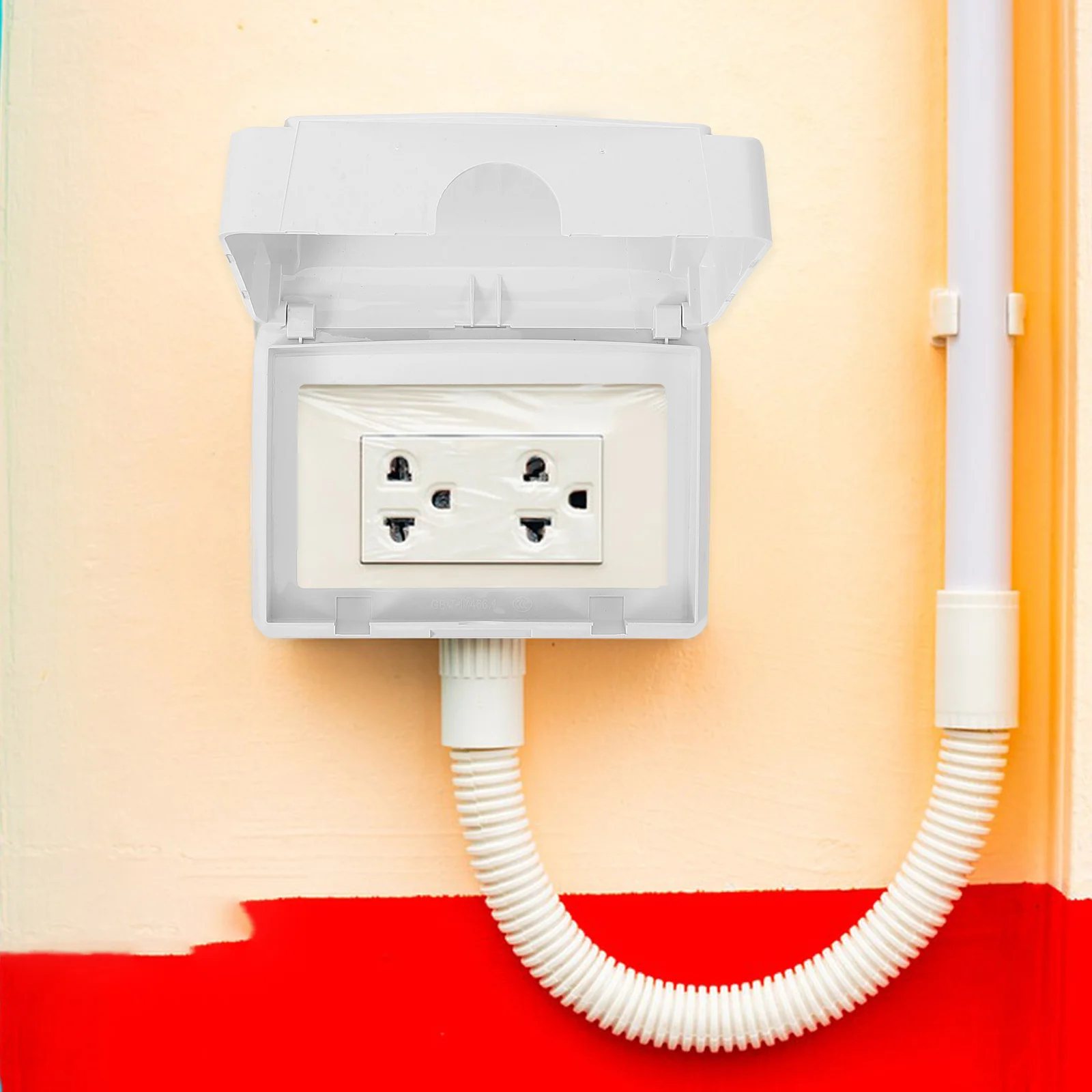 

2Pcs Waterproof Cover Outlet Protector Dustproof Kitchen Switch Protector Bathroom Universal 118Type Easy Installation