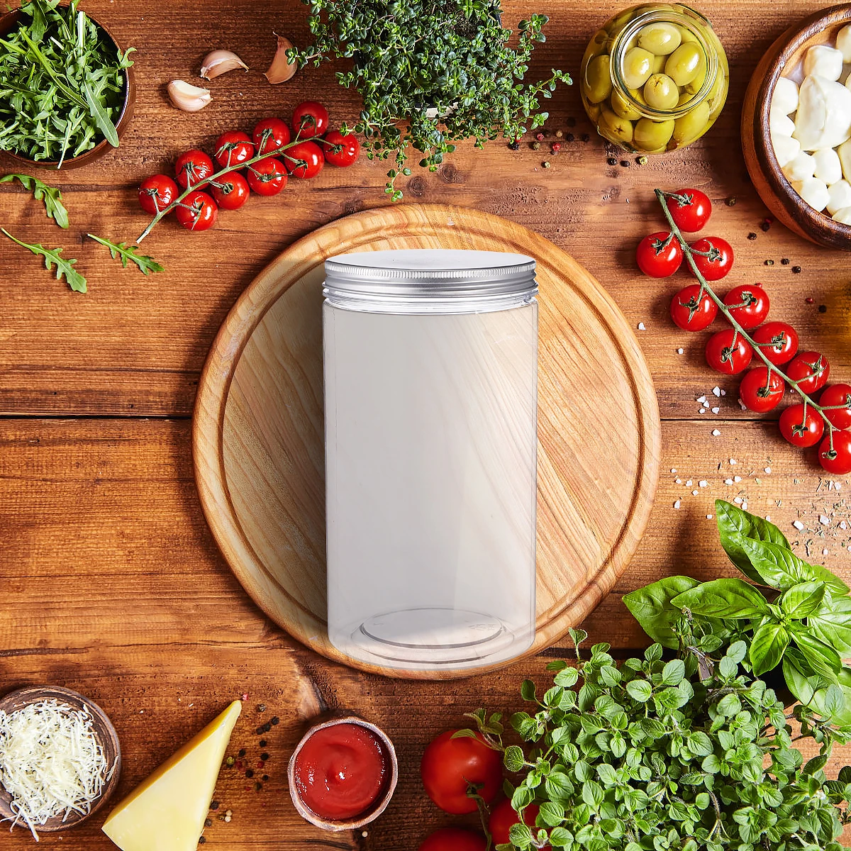 

Food Storage Can Sealed Jar for Coffee Tea Beans Dried Fruits Nuts Rice Grains Sugar Salt Pepper Candy Safe Material Practical