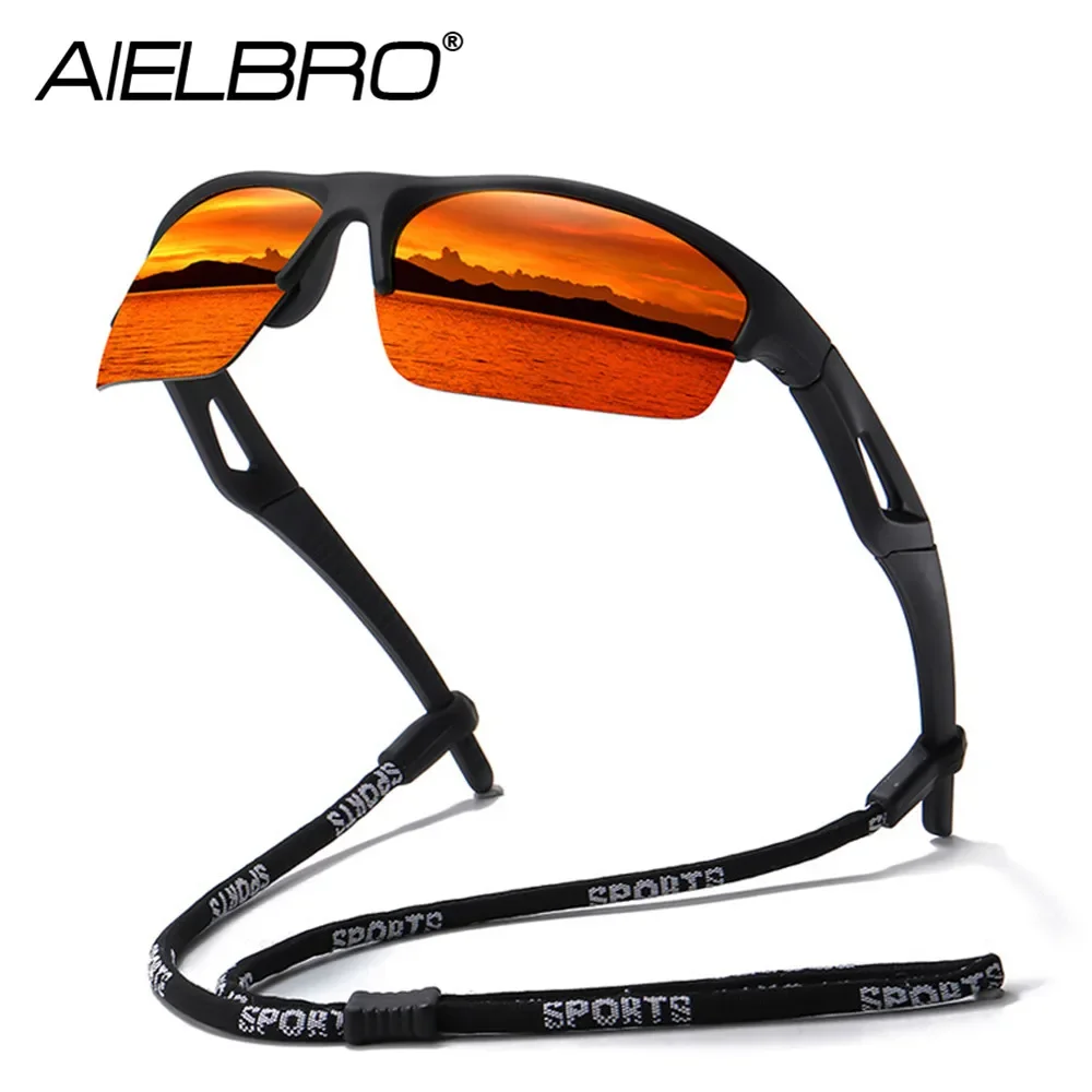 AIELBRO Photochromic Glasses Cycling Sunglasses Sets Men's Sunglasses Polarized Lightweight Cycling Eyewear Sunglasses for Men