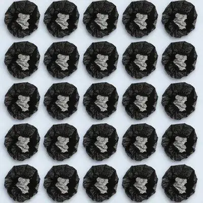 

100pcs Microphone Pop Filter Cover Black Non-woven Fabric Wind Noise Reduction Dust Proof Protector for Karaoke KTV Singing