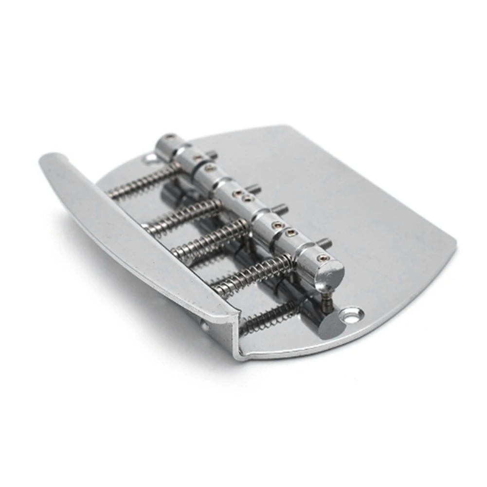 (AD12) Electric Guitar Pull Plate PB Bass Bridge 4-String Semi-Circular Large Bass Lower Saddle Straight Code Metal Pull Plate