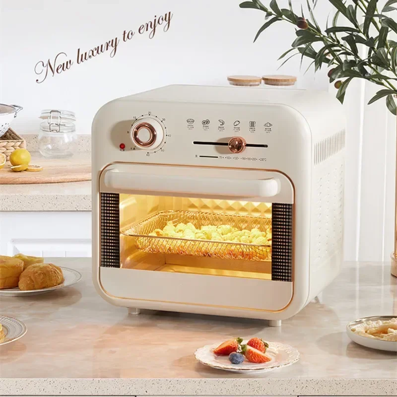 Large Capacity White Metal Multi-Function Fried Oven Two-in-one Electric Oven 18L Air Fryer