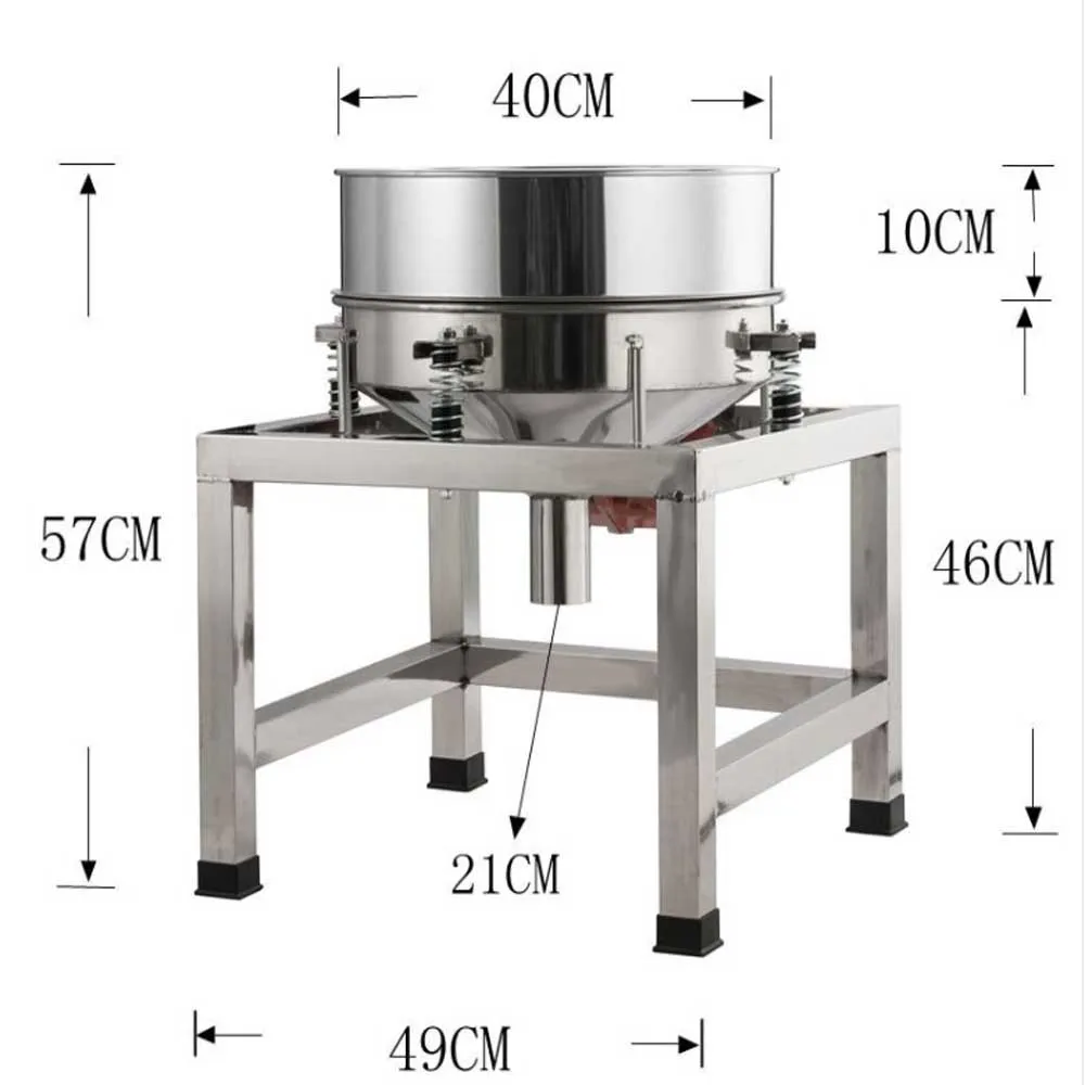 Food Sieve Machine Electric Screen 40cm,Shock Sieve Electrostatic Spraying Powder Screening Machine Vibrating Screen
