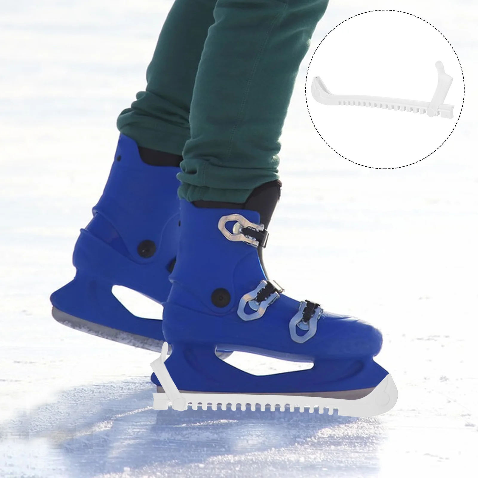 

2Pairs Ice Skate Boot Covers Heavy Duty Adjustable Guards for Figure Hockey Skates Scratch Proof Protection Transport Storage