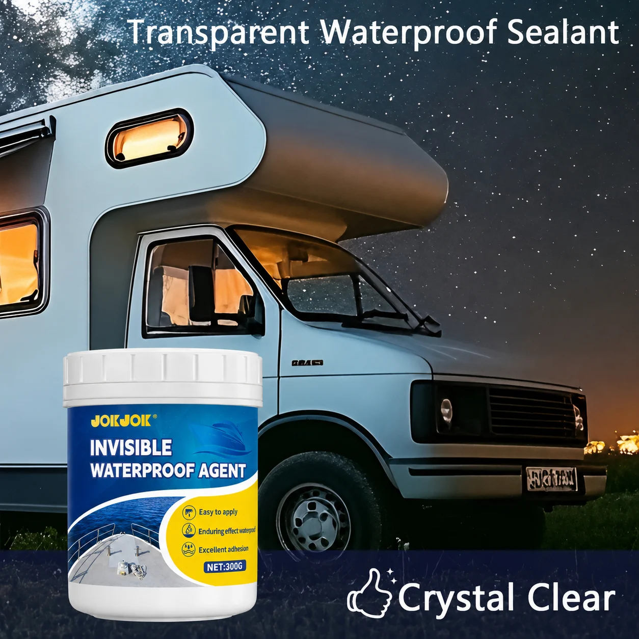Invisible Waterproof Sealant Transparent Fast Dry Leak Repair Glue For Roof Window Tile Pipe RV Boat Indoor Outdoor Crack Fix