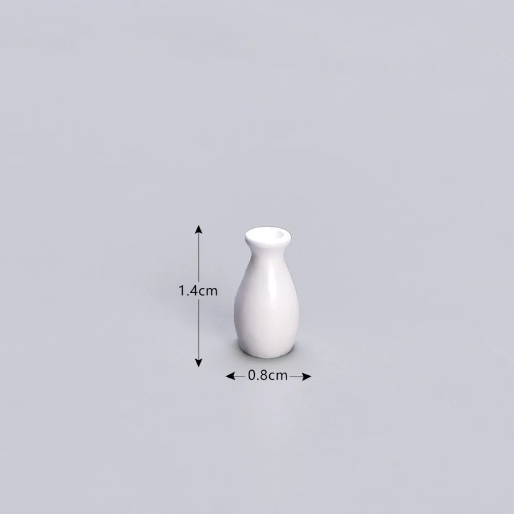 Mini vase de maison à beurre pour la décoration de la maison, fleur simplifiée, accessoire de simulation créatif, modèle de maison