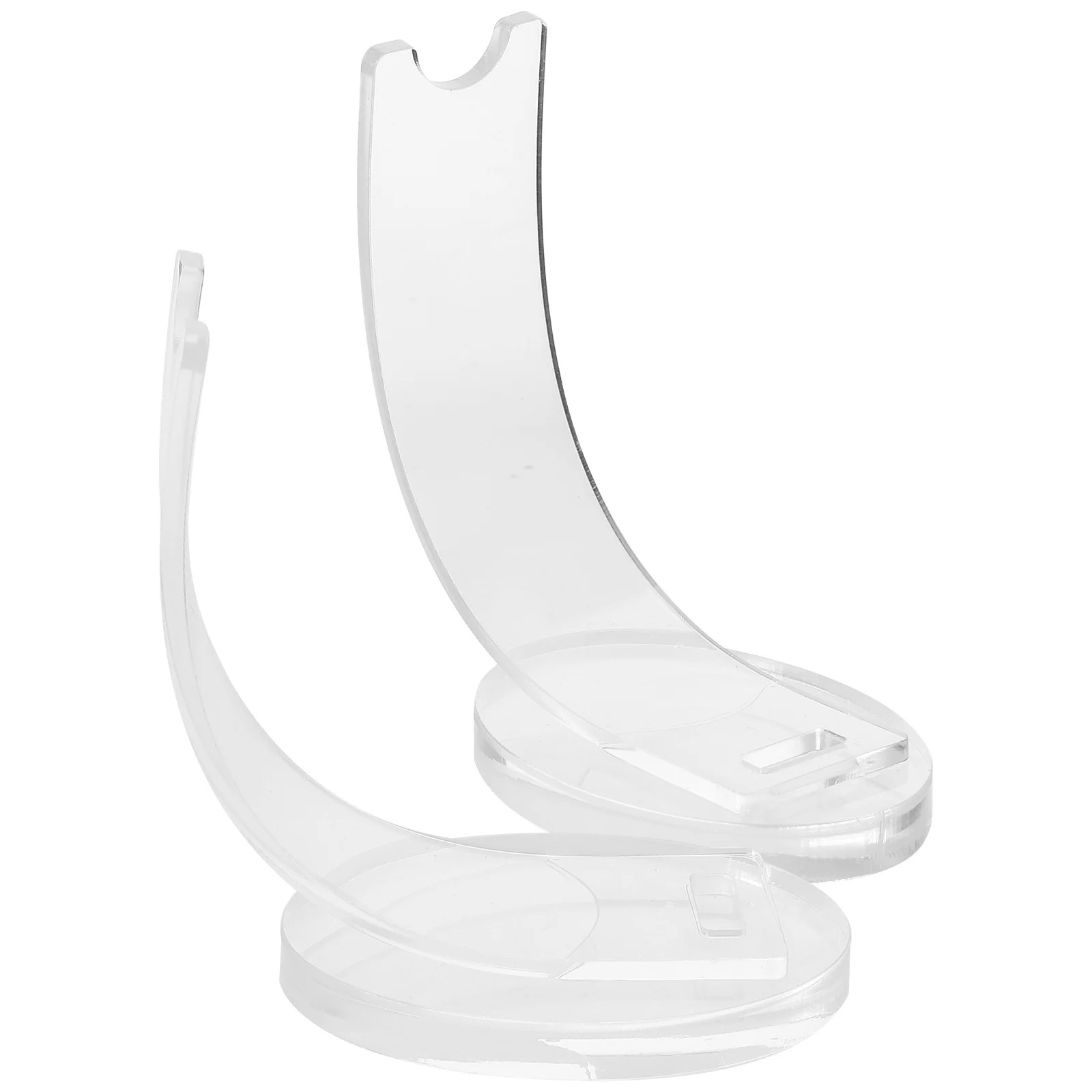 

Clear Acrylic Makeup Brush Holder 2pcs Pen Display Stand Pencil Rack Organizer for Desk Craft Supplies Display Shelf