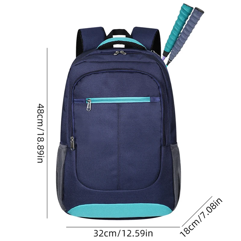 Professional Tennis Bag Badminton Training Bags Waterproof Pickball Backpack Large Capacity Racket Storage Pack with Shoe Pocket