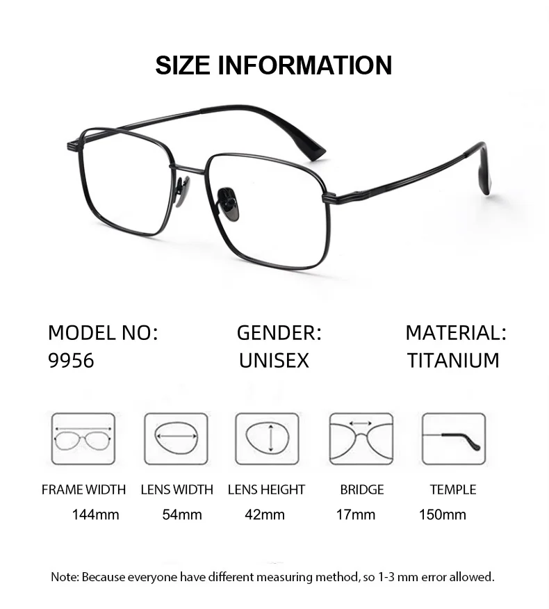 ELECCION очки по рецепту, ультра легкие титановые оптические очки для мужчин и женщин, большая оправа для близорукости, фотохромные анти-синие лучи