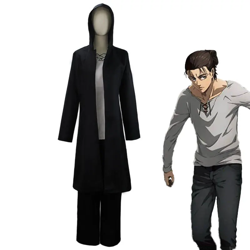 Eren Jaeger Cosplay Costume Anime Character Uniform Halloween Costume for Men Carnival Party suits - Image 4