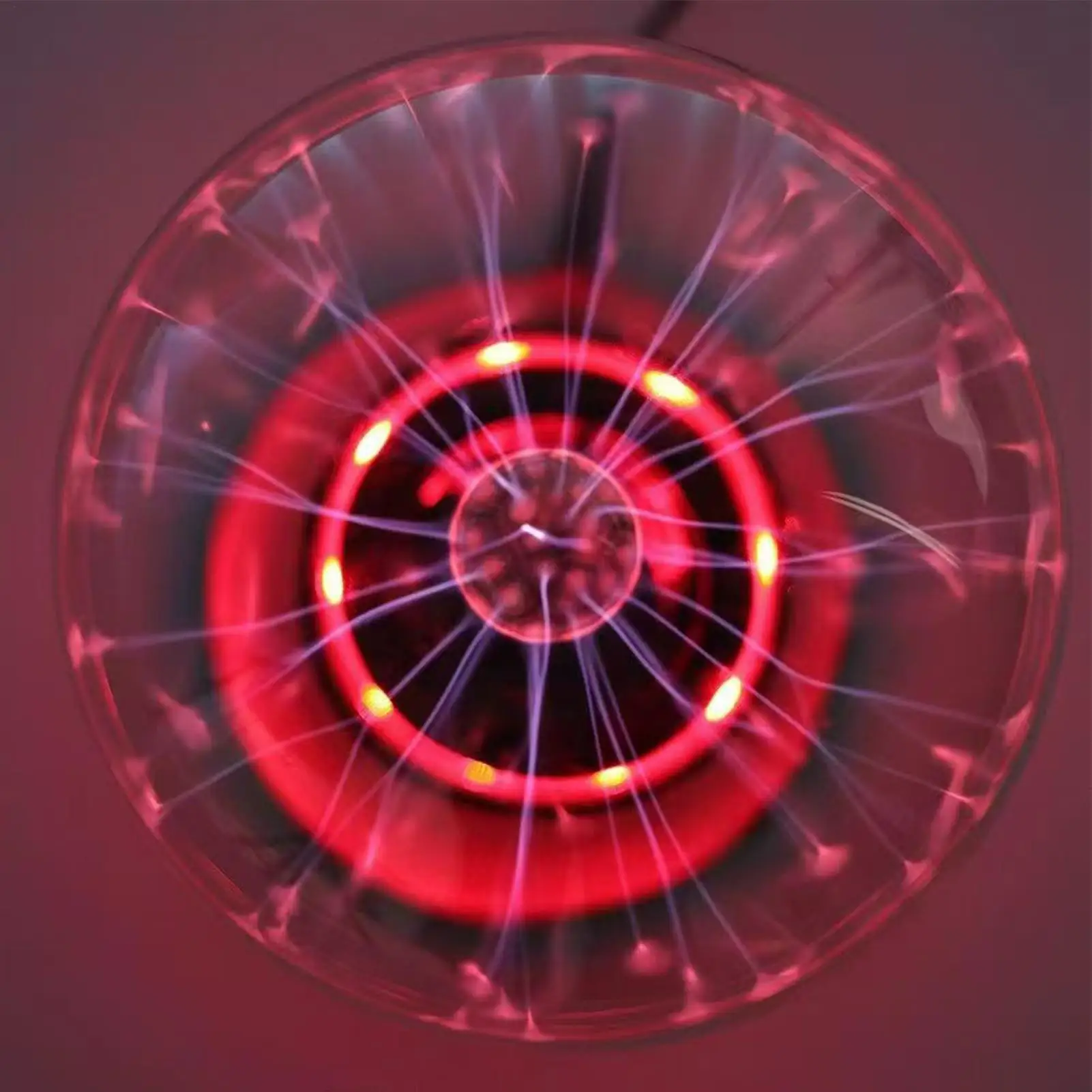 Table Lamp USB Powered Touch Sensitive Lighting Party Decor 7-Color LED Plasma Ball Lamp Interactive Touch Lighting Globe For