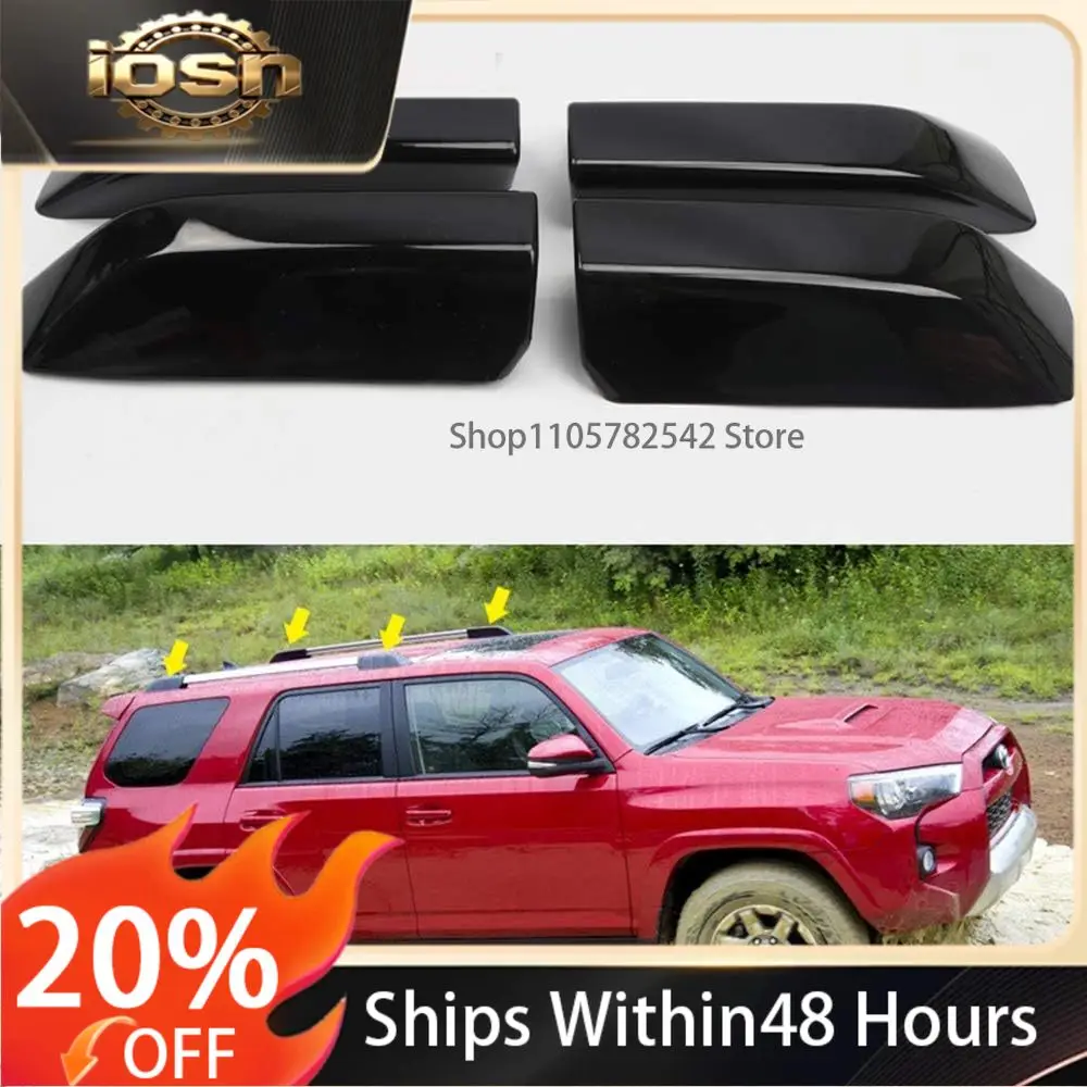 for Toyota 4Runner 4WD N280 TRD Pro 2010-2022 ABS Roof Rails Racks Cap Cover Shell Roof Side Garnish Lid Car Accessories 4PCS