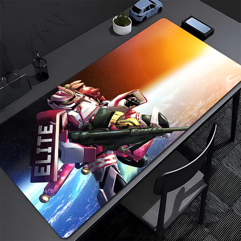 

Large Mouse Pad Carpet Laptop Pc Keyboard Mat Mechanical Warrior G-gundam Z-zaku II Mousepad Edge White Tassel Rubber Table Mat
