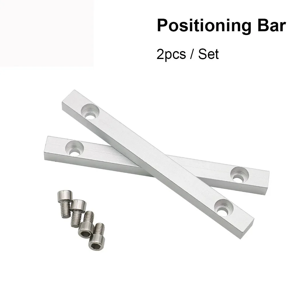 HAOJIAYI Worktable Positioning Bar 2pcs  125*12mm Dia.6mm + 4pcs Positioning Screw for DIY Fiber & Co2 Marking Engraving Machine