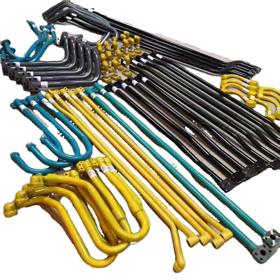Auxiliary Line for Excavator Hydraulic Breaker Piping Line Kits Hydraulic Excavator Pipe Clamp Hydraulic Oil Hose Piping