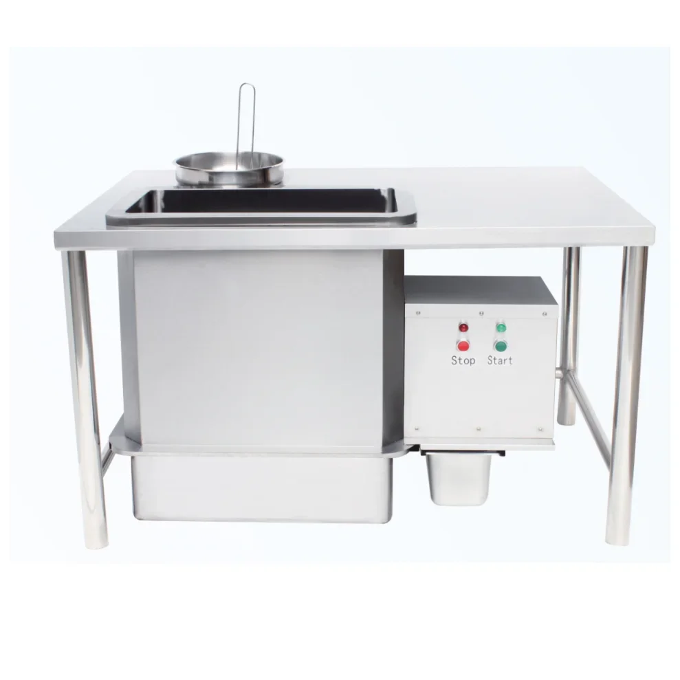 Electric bread table, stainless steel kitchen workstation, fast food restaurant equipment