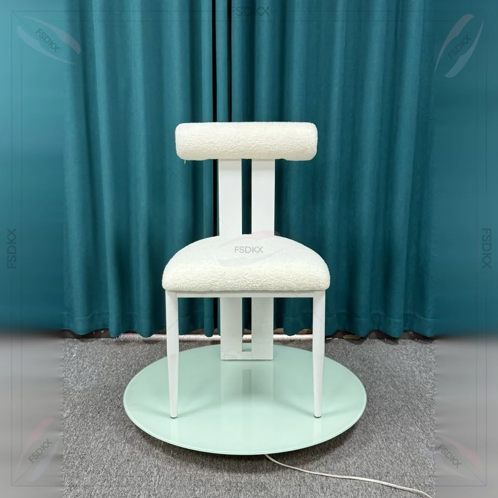 Classic White Velvet Dinning Chair Gold Metal Legs Unique Style Perfect for Dining Room Decor