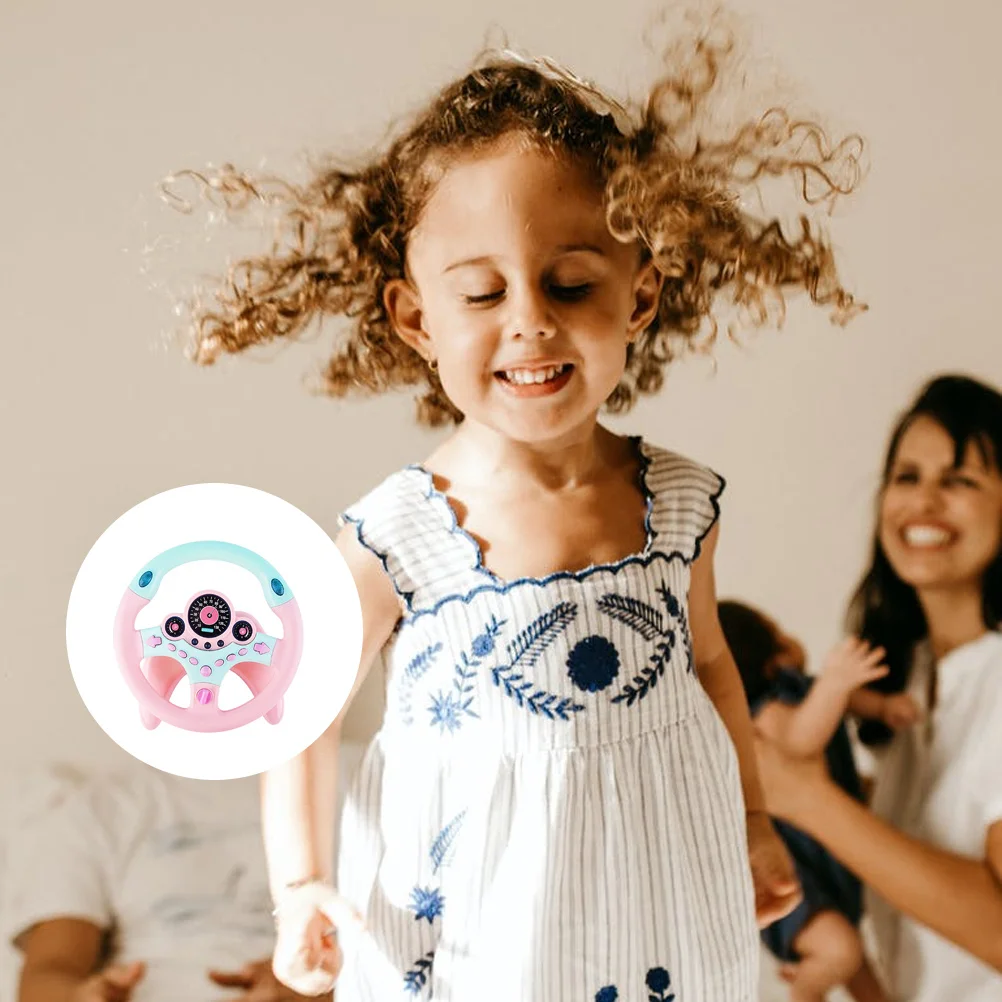 

1Pcs Driving Simulation Steering Wheel Educational Plaything for Kids High-Quality Safe Material Music Function Hand-Eye