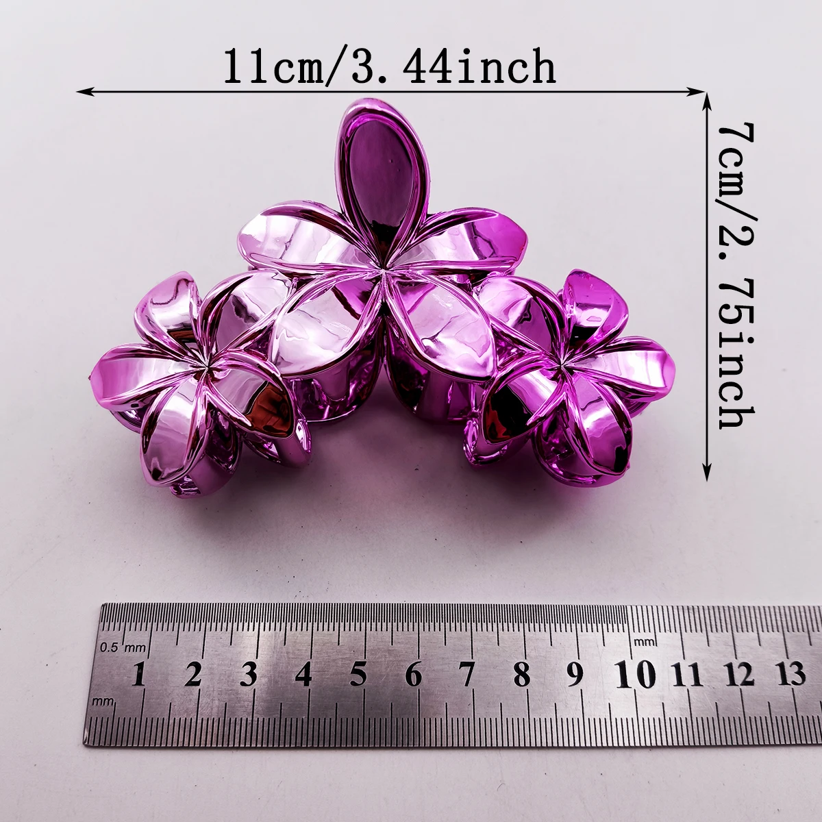 2024 Fashionable GradientFlower Acrylic Hair Clip for Women Sweet Hair Claws Girls Hair Accessories Shark Clip Headdress