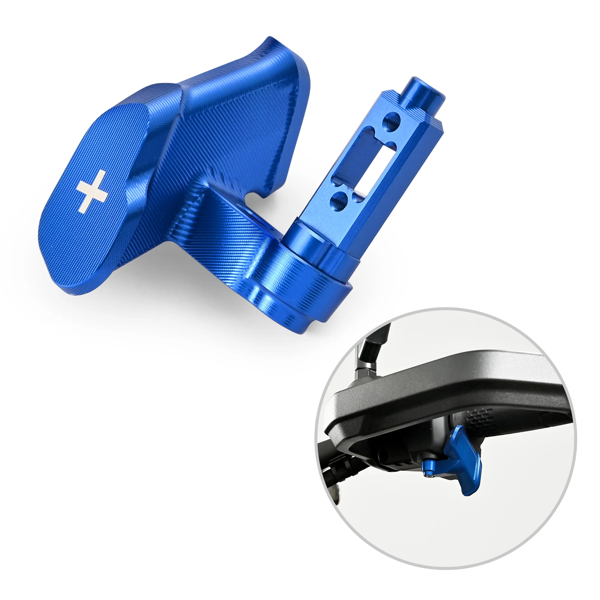 kit-controllo-acceleratore-a-pollice-blu-leve-cambio-al-volante-per-can-am-spyder-f3-l-f3-s-f3-t-rt-rt-l-2024-e-canyon-redrock-xt-2025-2026