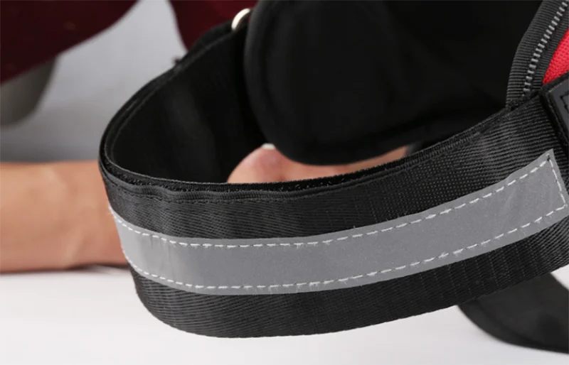 Dropshipping Hundegeschirr Weste ID Patch Angepasst Reflektierende Atmungsaktive Einstellbare Haustiergeschirr Für Kleine Große Hunde KEIN ZUG – Detail 6