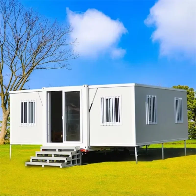 China Wholesale 10ft  20ft 40 Ft 3 Units Black Mobile Prefab Portable Home Expandable Container House with Rooms