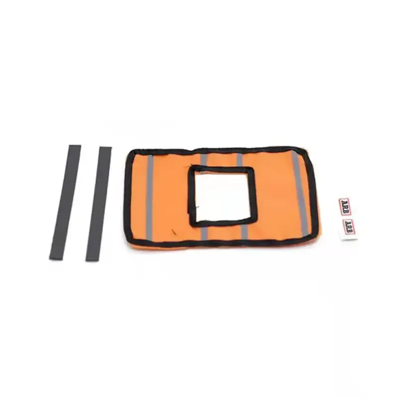 Toldo de decoração de carro rc, dossel simulado, corda de reboque, bandeira, bolsa de viagem para 1/10 rcock crawler TRX-4 scx10 tk300 yikong rc4wd