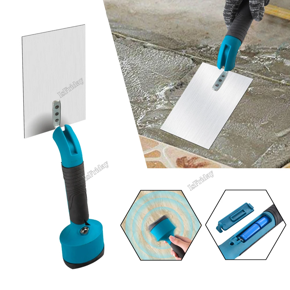 Electric Tile Tiling Machine Wall Tile Vibration Leveling Tiler Floor Ceramic Vibrator Trowel Rechargeable with 2 Batteries