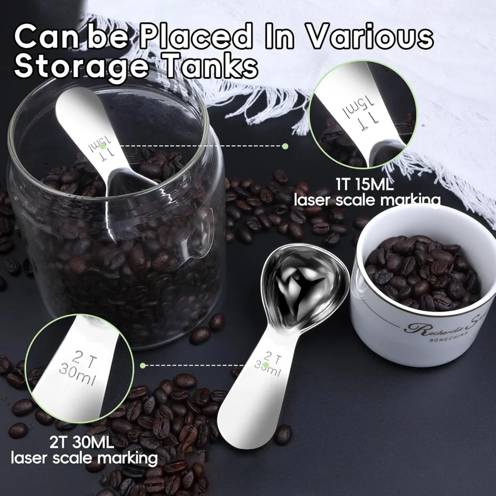 Precision Stainless Steel Coffee Scoop 3