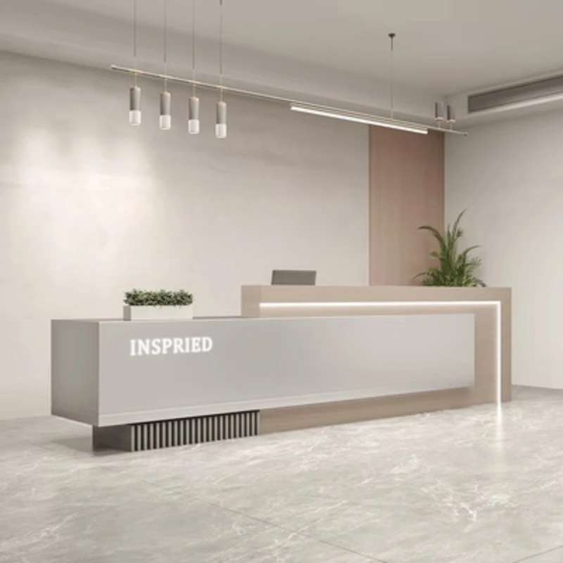 Tables de Réception de Bureau, Meuble d'Angle de Restaurant, Rangement de Bureau Moderne, Comptoir de Caisse, Réception de Table, Entrée Esthétique