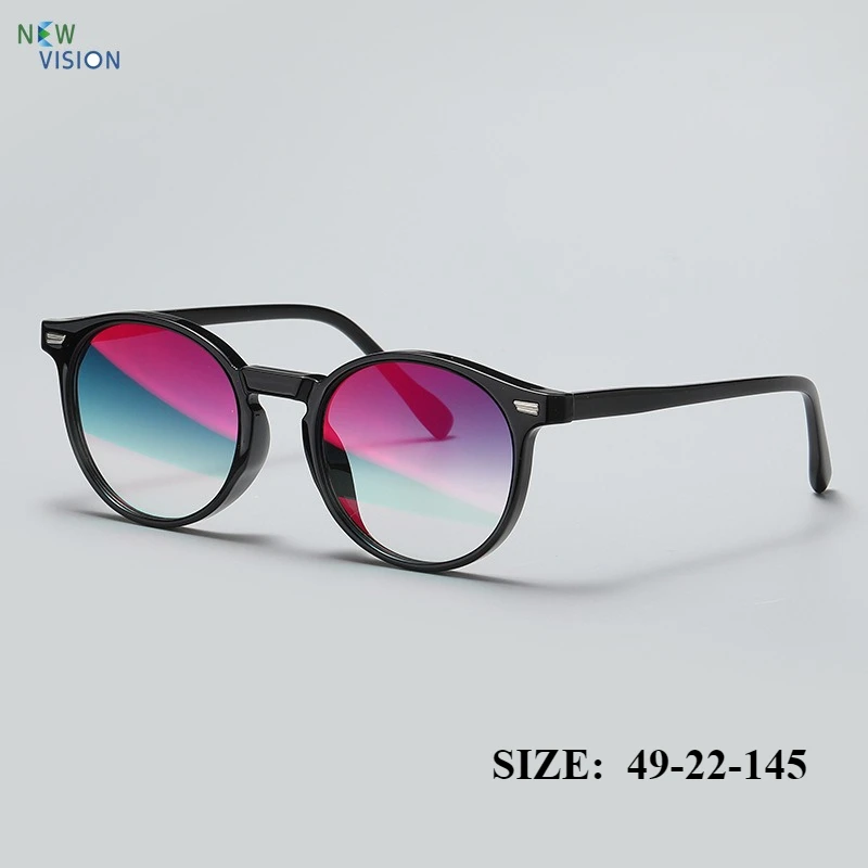 

Новые модные женские солнцезащитные очки TR в оправе из ацетата для ног, персонализированные цветные пленки, круглые мужские ретро уличные солнцезащитные очки с УФ-защитой