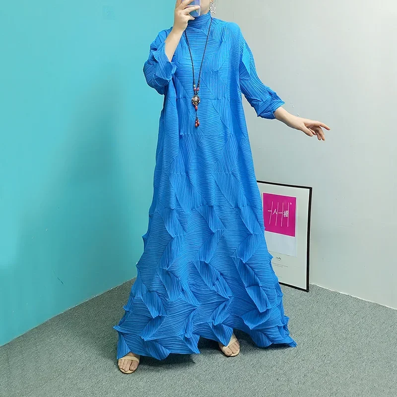 فساتين أفريقية مخصصة للنساء Dashiki مطوي شرابة عباية إسلامية موضة فستان ماكسي قفطان بوبو رداء فستان أفريقيا جلطة #3