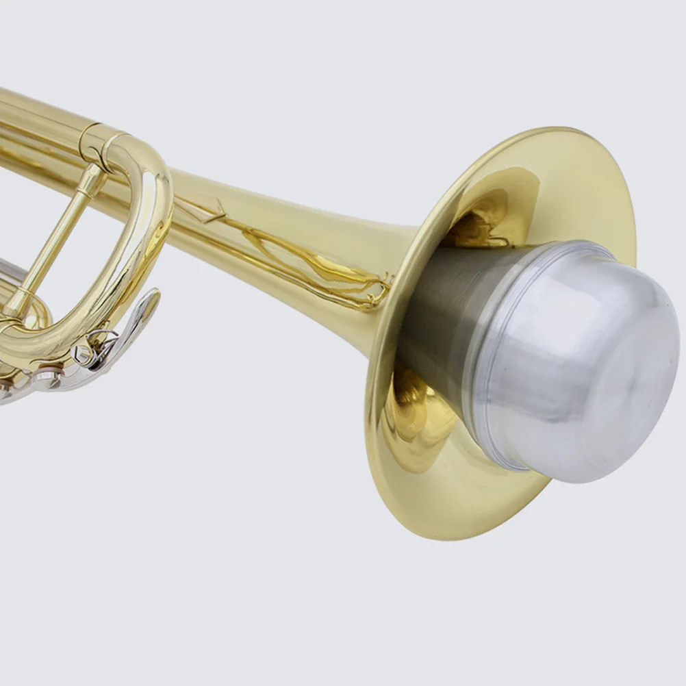

2pcs Trumpet Mute Aluminum Alloy Small Brass Instruments Sound Dampener Easy Installation Silver Color Lightweight