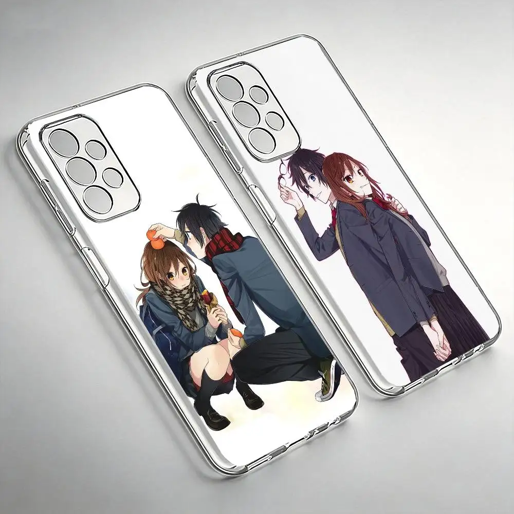 

A-Anime H-Hori x M-Miyamura Phone Case Transparent Silicone Soft For SamsungA10,12,20,21S,30,31,40,50,51,52,70,71