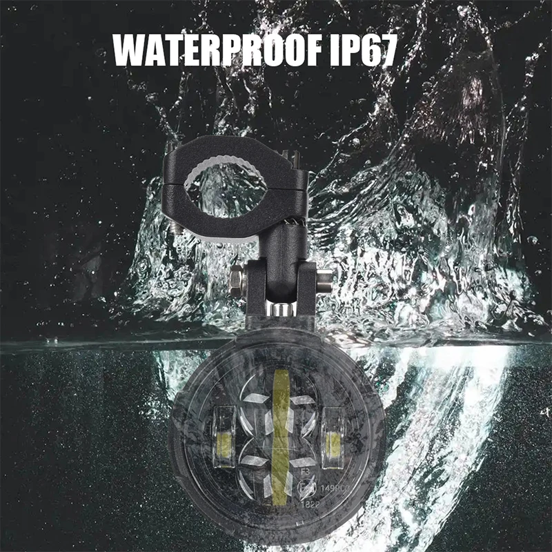 أضواء الضباب LED المساعدة للدراجات النارية أضواء الضباب لسيارات BMW R1200GS F800GS F700GS F650 K1600 لـ CRF1000L أفريقيا التوأم لـ Kawasaki #3