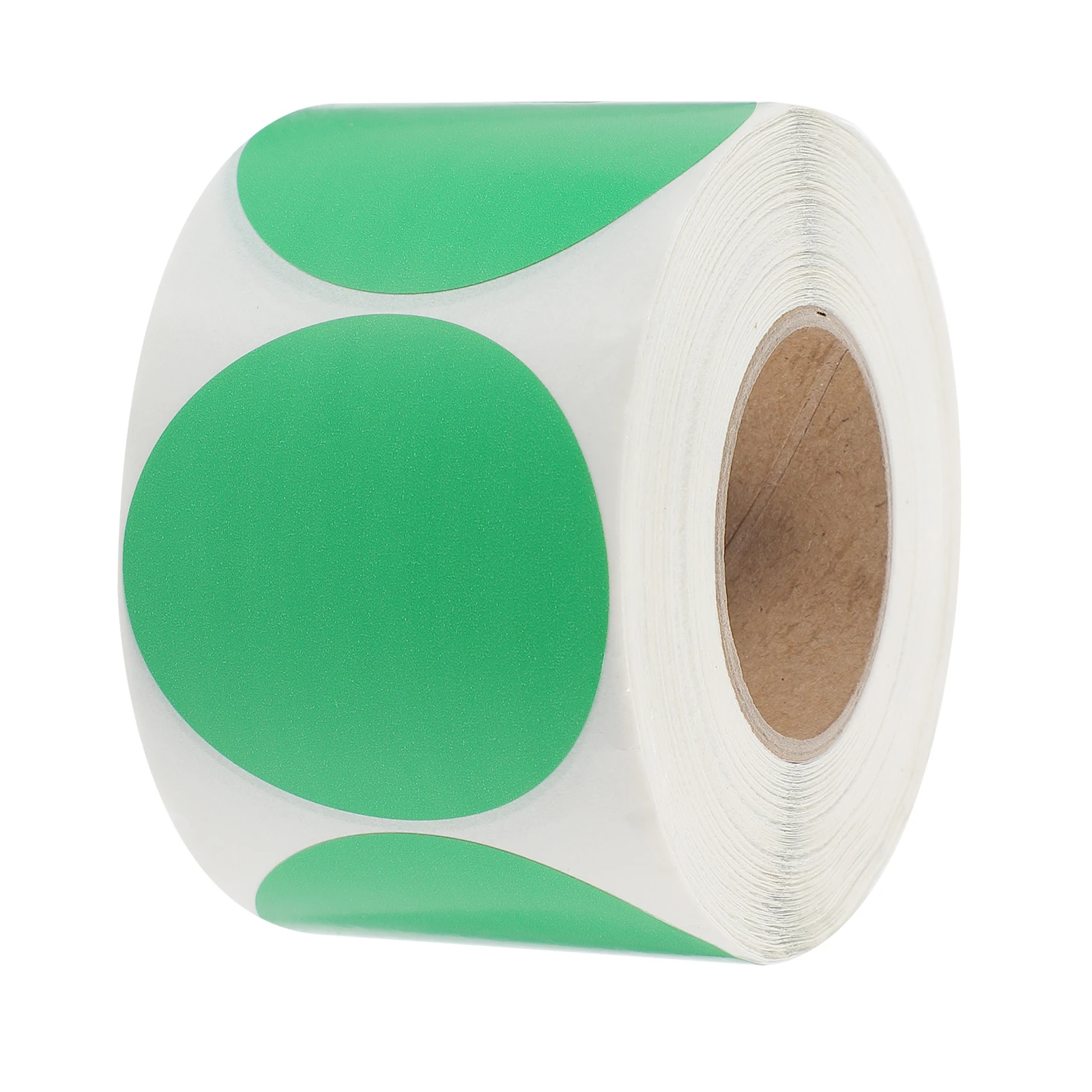 

600 Pieces Green Round Thermal Labels 50mm Blank Sticker Paper Shipping Address Price Name Tags Waterproof Oilproof Dustproof