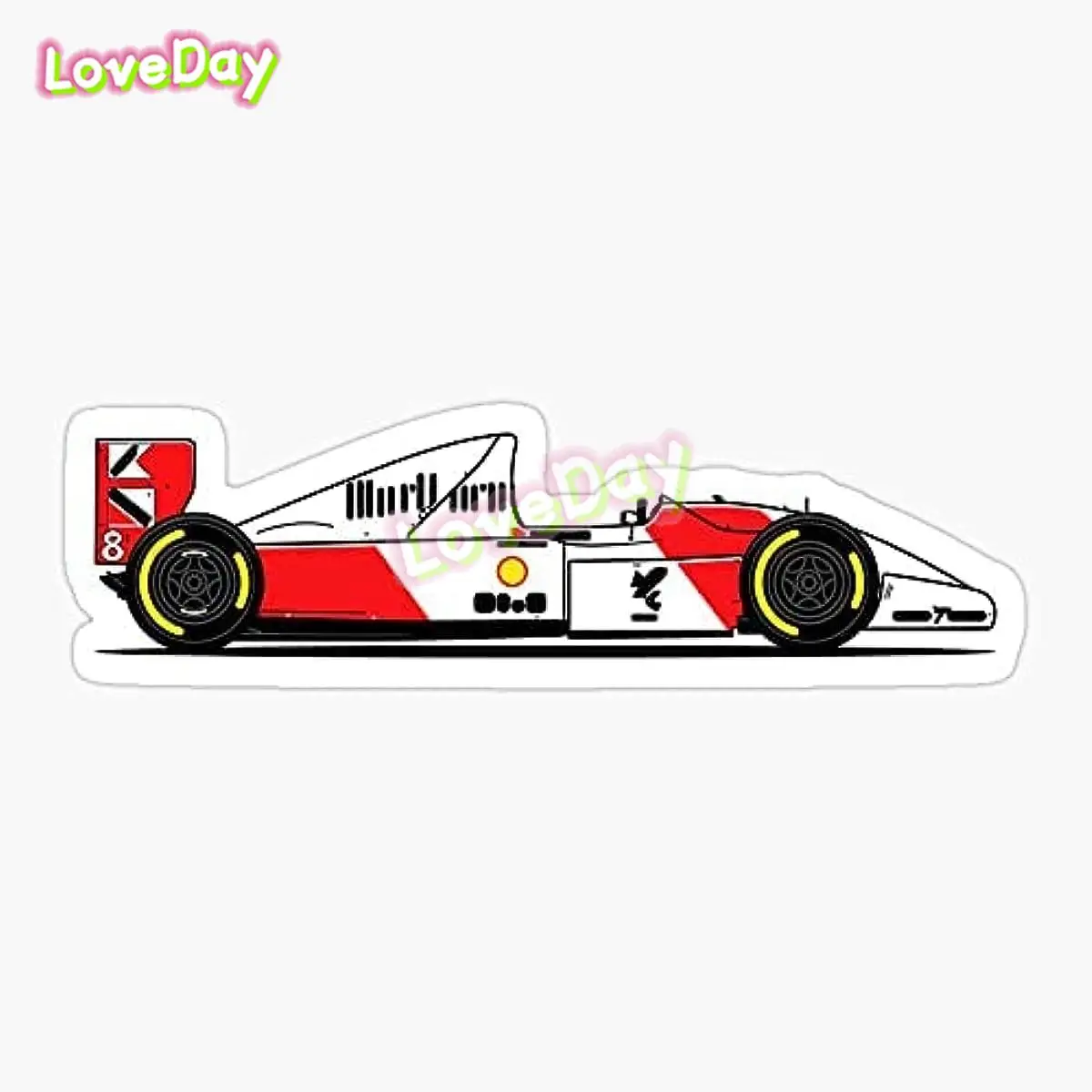 

F1 Racing Car Sticker Graphic Vinyl Waterproof Sticker Decal Car Laptop Wall Window Bumper Sticker Racing Decoration Sticker