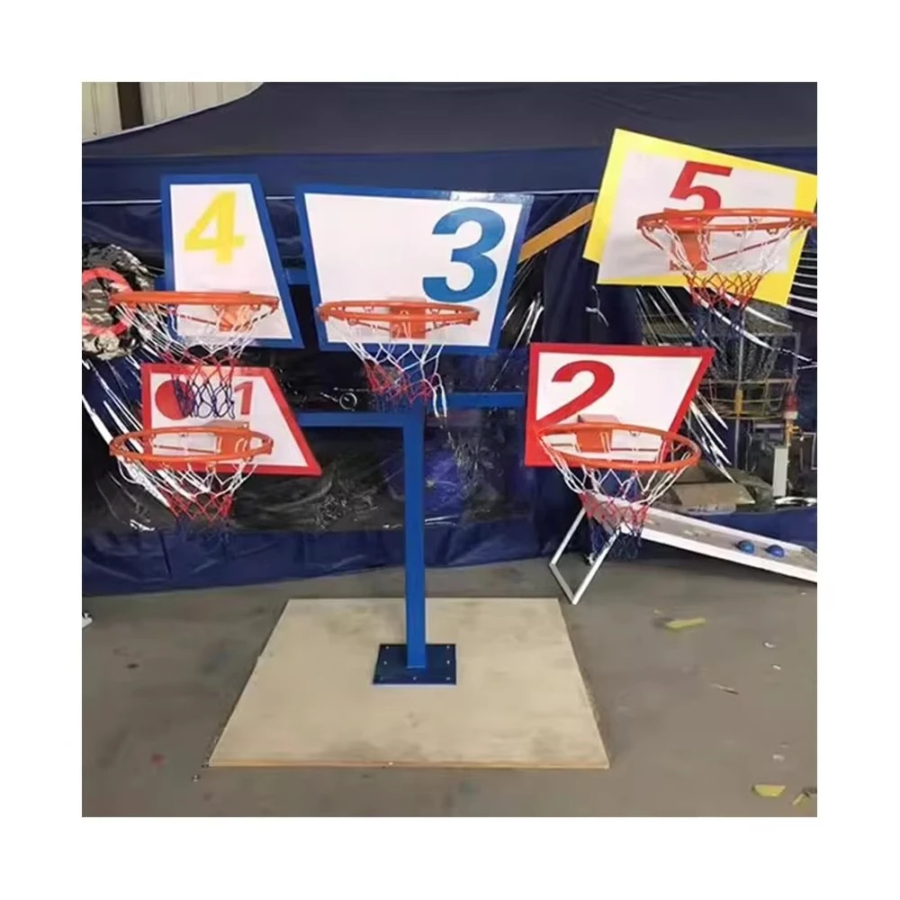 Tragbare Mini Outdoor Indoor Basketball Ring Net Hoop Ständer mit Rückwand Zubehör Ausrüstung Basketball Rack