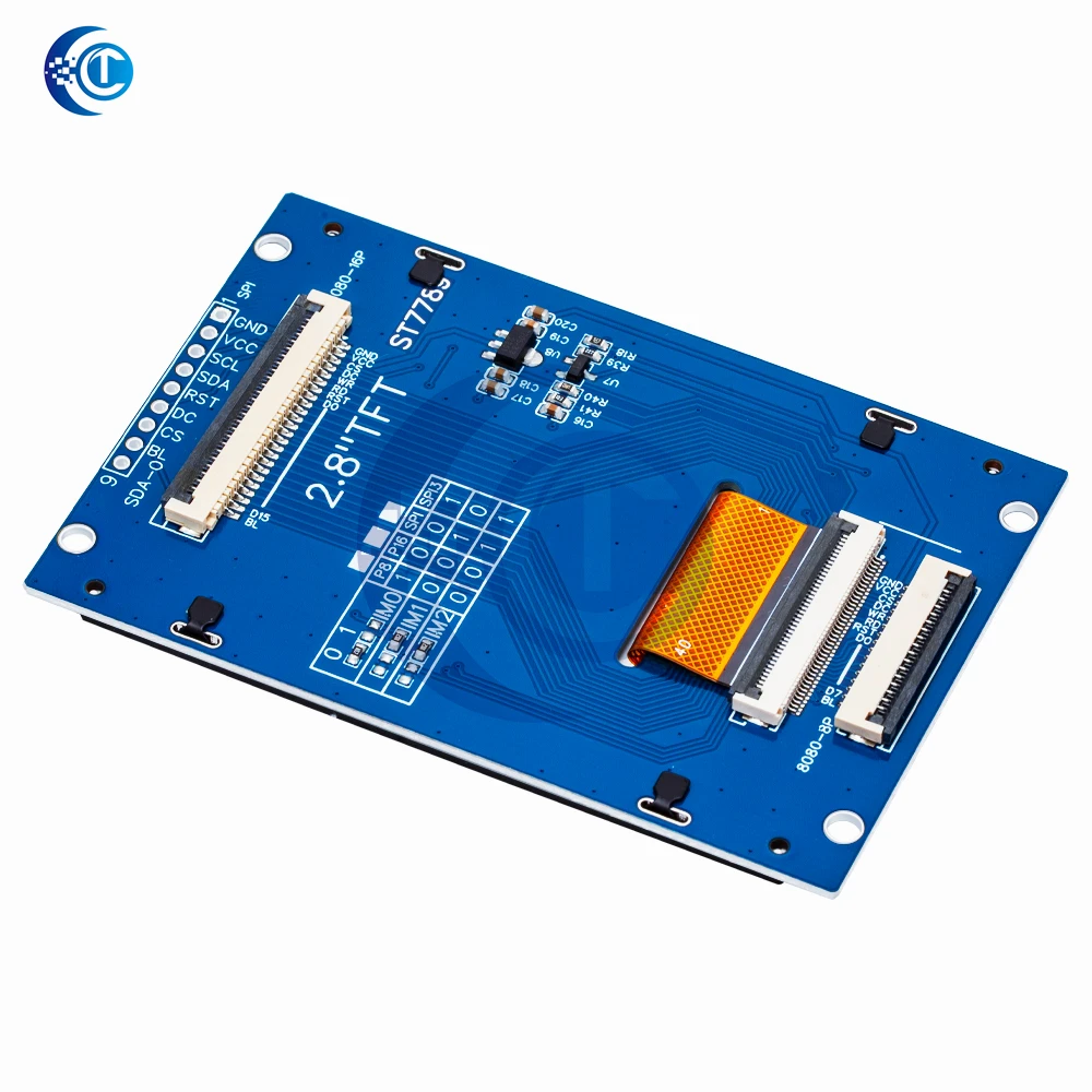 وحدة TFT LCD مقاس 2.8 بوصة بدقة 240 × 320): ST7789V-Driven - منفذ متوازي SPI و8/16 بت، متوافق مع Arduino